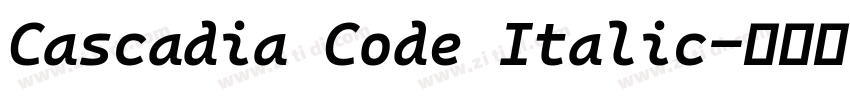 Cascadia Code Italic字体转换
